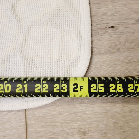 Vtg Baby Morgan Blanket With Patchwork Heart & Teddy Bear Design Waffle Cotton - Picture 8 of 9